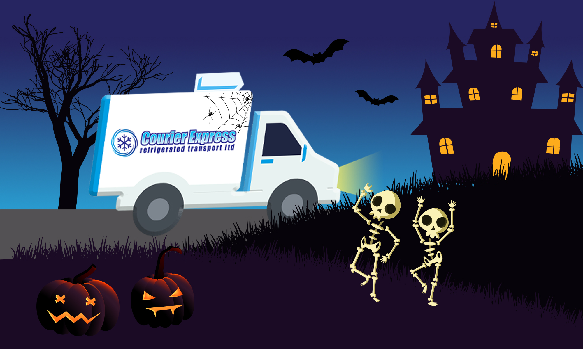 Courier Express Halloween Courier Halloween Refrigerated Transport